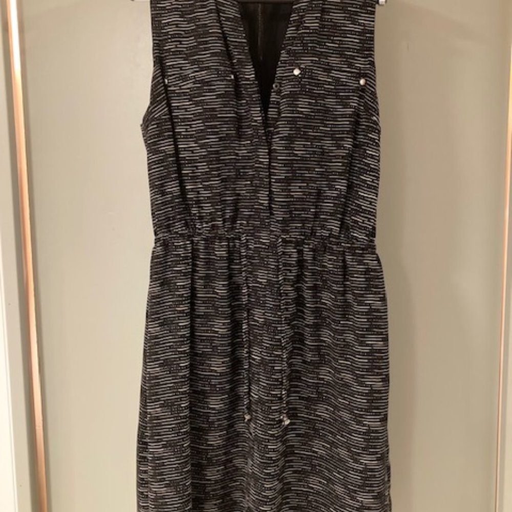 Tank dress/midi length Black & white